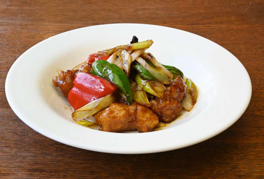 5.鶏肉の辛子炒め