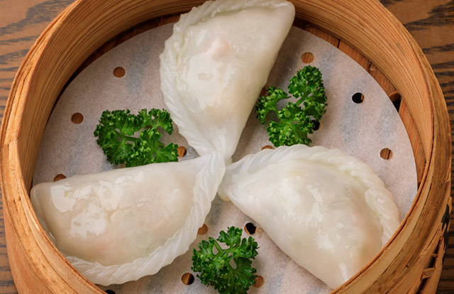 海鮮五目蒸し餃子